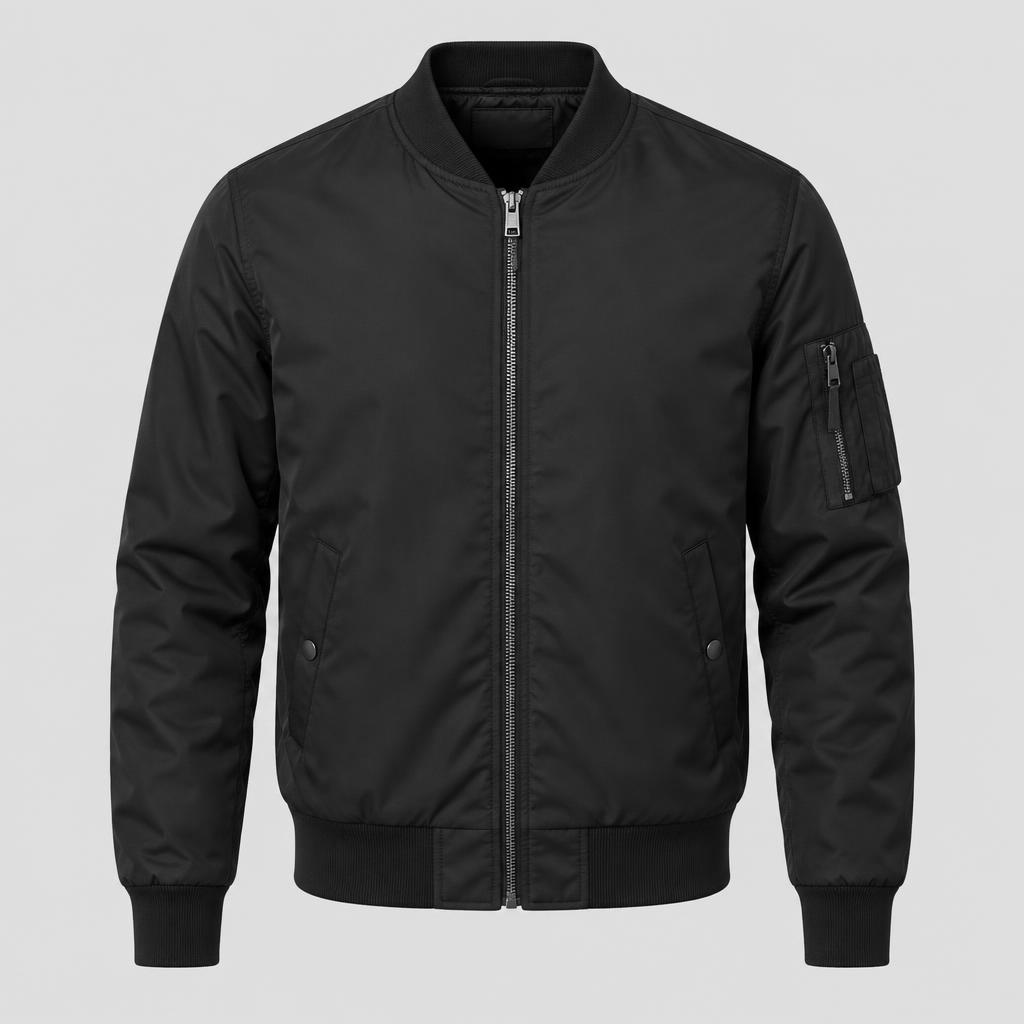 Qora bomber kurtka